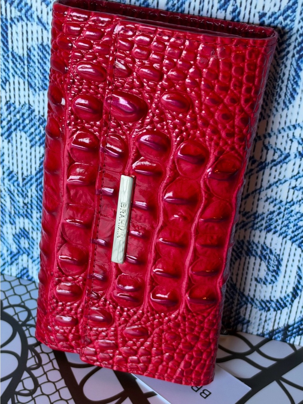 🔥 BRAHMIN SRIRACHA RED CORDELIA WALLET NWT PRICE FIRM